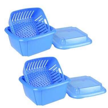 Prep & Savour Cassy One-Handed Airtight Plastic 8 Container Food Storage  Set