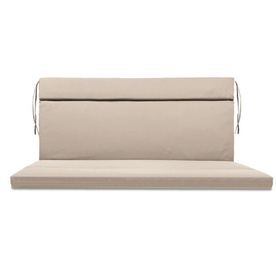 Coussin de causeuse d'extérieur de 48 pouces avec siège et dossier attachés