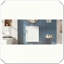 Meuble-lavabo mural moderne avec évier et porte à fermeture en douceur-418019019