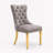 47.2" Modern Round Glass Dining Table Set for 6, Metal Pedestal Dining Table with Velvet Upholstered Chairs-1546459983