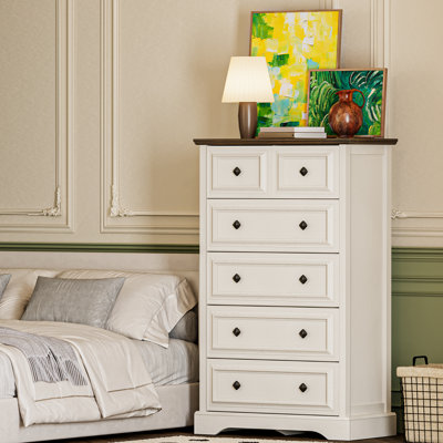 Farmhouse 48" Tall Dresser for Bedroom by Osfvolr
