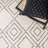 Mehaffey Hand Loomed Wool/Cotton Geometric Rug in Ivory/Black-2047621203