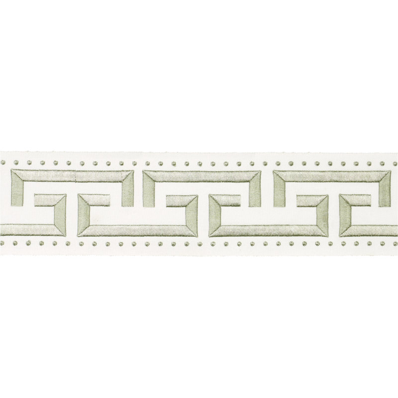 Schumacher X Paloma Contreras Margo Fret Trim, Celadon