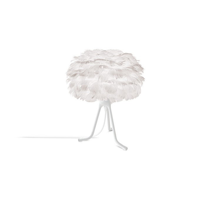 Eos Metal Tripod Lamp, White, White