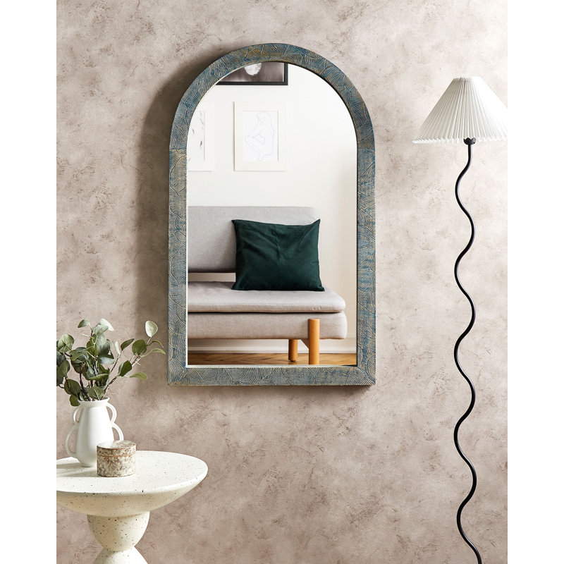 Leidi Solid Wood Arch Mirror