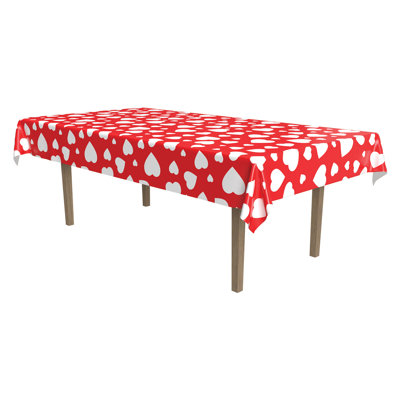 Heart Tablecover - 54" x 108" - Pack of 12