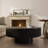 Teajah Fluted Round Handcrafted Coffee Table-2093378322-2083903404