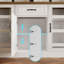 Grande armoire à vin en verre avec lumières DEL - Présentoir à 7 portes avec tablettes de rangement