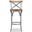 Tabouret de bar VidaXL en bois de manguier massif