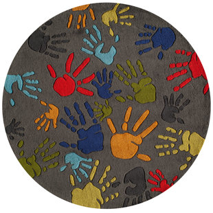 Aayush Hand-Tufted Grey Kids Rug