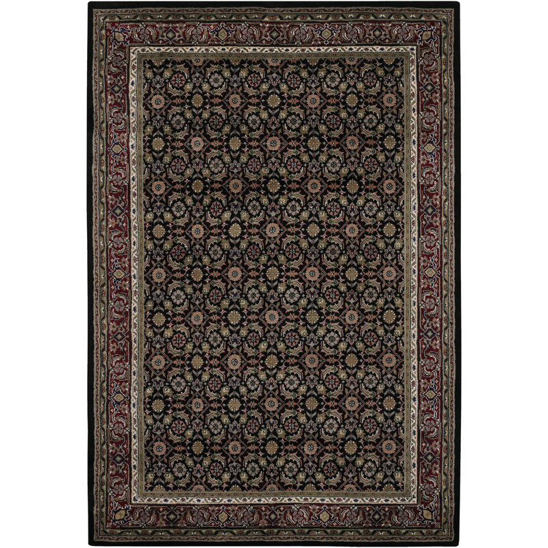 Arumai Area Rug, Brown/Black, Rectangle 7'9" x 10'6"