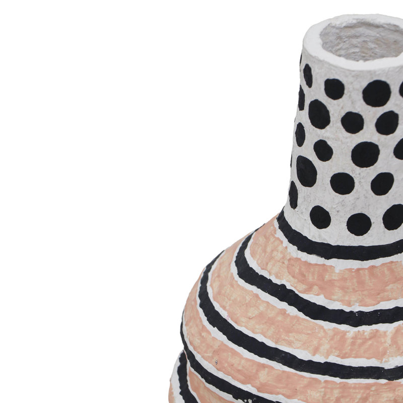 Vase en coton à imprimé moderniste