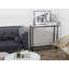 Aatika 80cm Glass Top Console Table