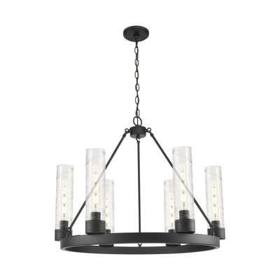 Lustre 6 lumières avec abat-jour Scherer