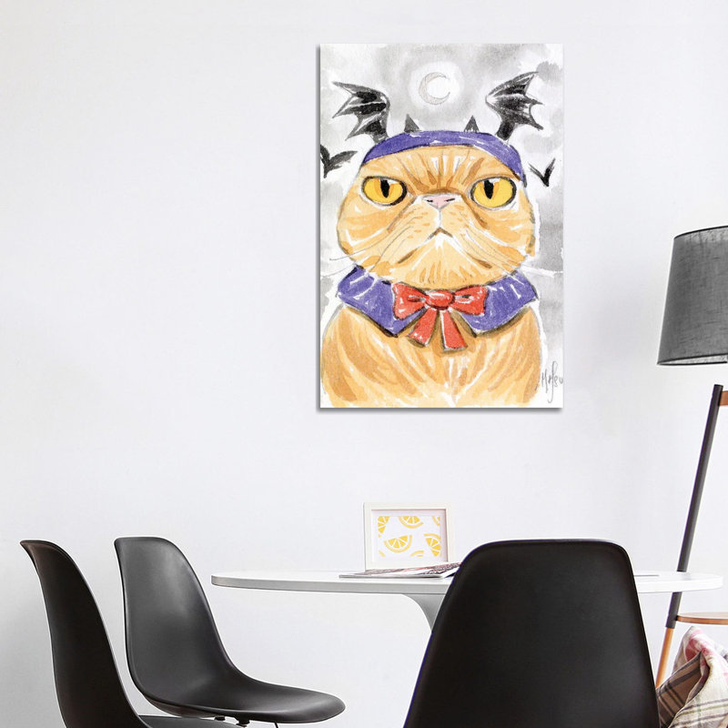 Cat - Dracula by Martin Hsu - Painting on Canvas, 101.6 cm H x 66.04 cm W x 1.91 cm D, Wrapped Canvas