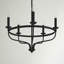 Lustre en roue de chariot à 5 lumières de style bougie Longacre-1006740106