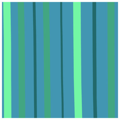 Édredon à rayures vertes et bleues
