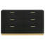Commode 6 tiroirs Fencher - noir-1393367312