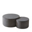Ensemble de 2 tables basses gigognes pour le salon, ensemble de 2 tables basses rondes en mousse pour le salon, repose-pieds avec table d'appoint ronde moderne en mousse, sans assemblage-129682138