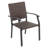 Cimara Outdoor 5-piece Metal Wicker Dining Set With 1.6'' Umbrella Hole, Black