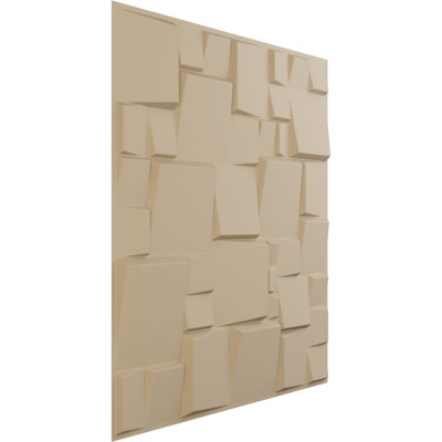 19.63" x 19.63" Wall Panelling in Beige