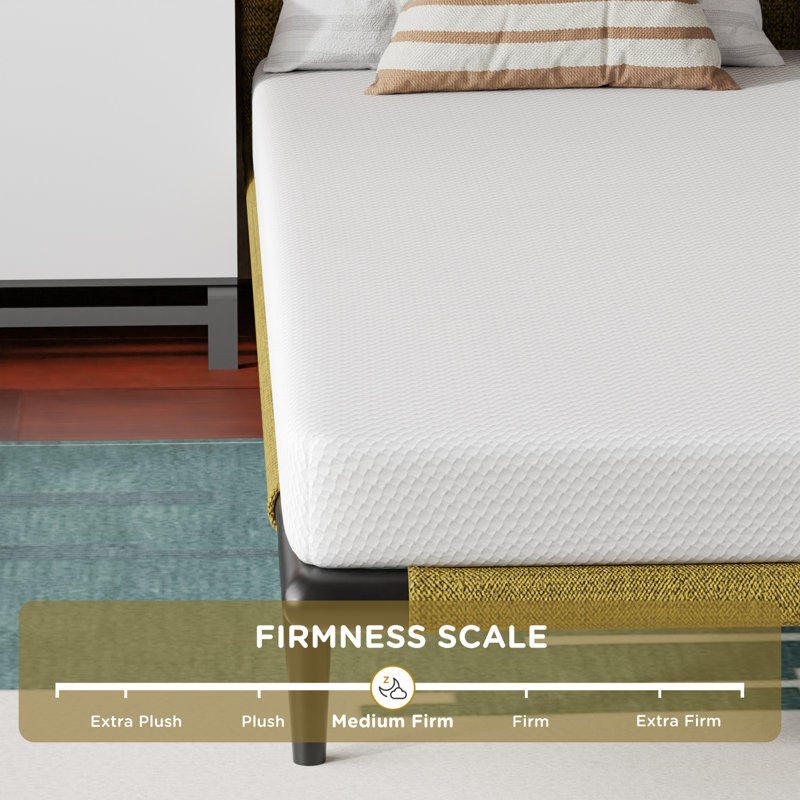 Alwyn Home Felstead 5'' Medium = Side, Back & Stomach Sleepers Gel Memory Foam Mattress, Full