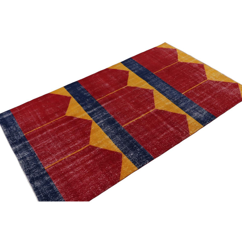 Hand Knotted Wool Area Rug