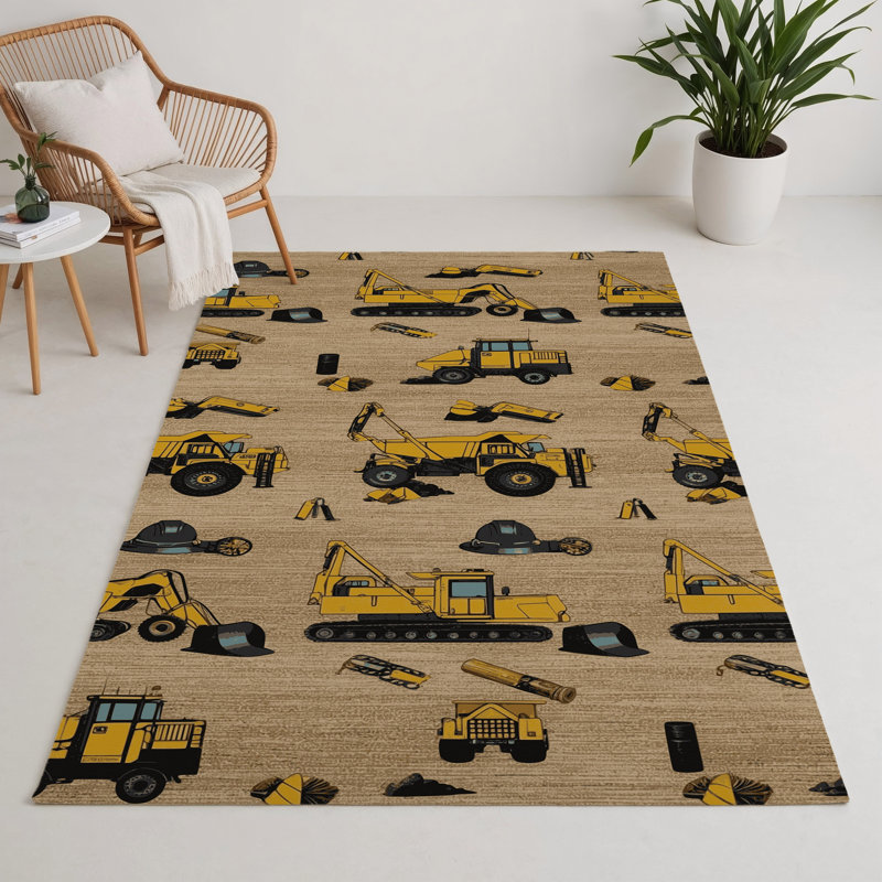 Tapis intérieur et extérieur beige Transport, Rectangle 9 pi x 12 pi