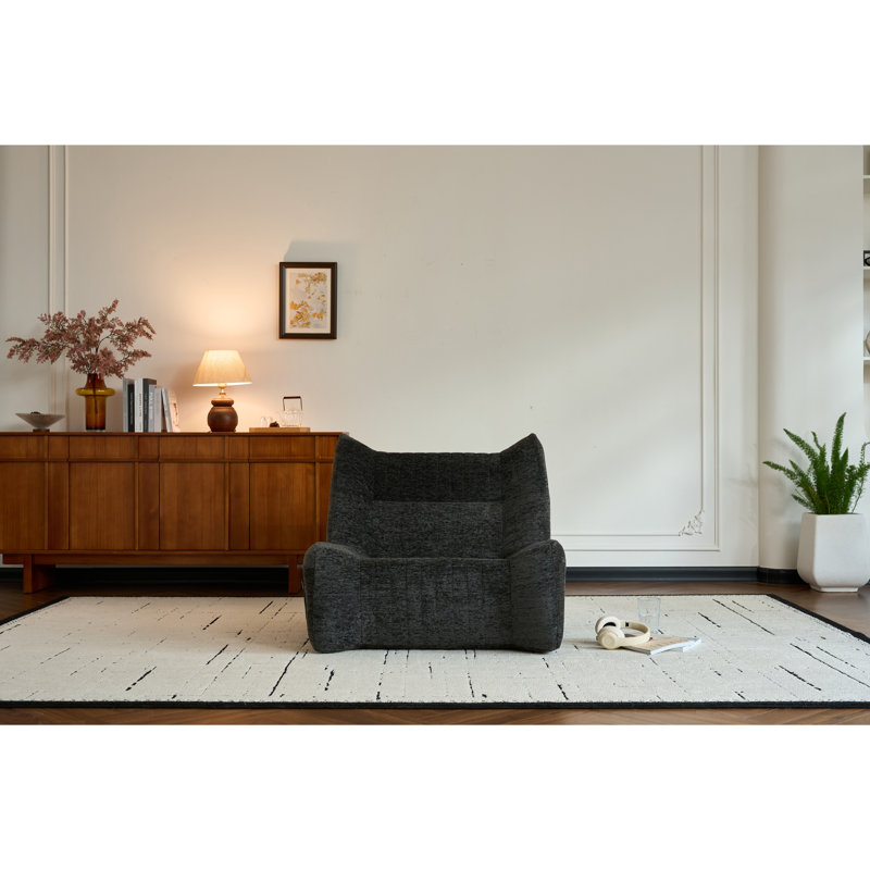Fauteuil à billes gris rembourré High Sponge