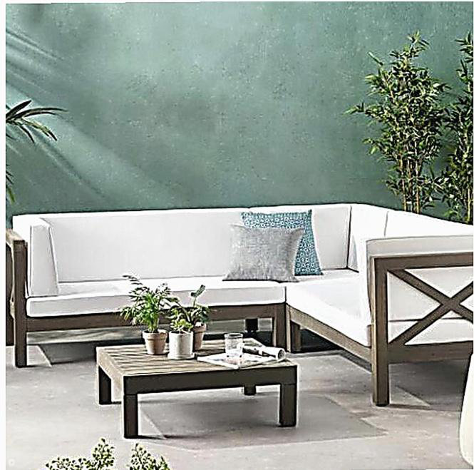 BRAVA X-BACK 4-PIECE SOFA SET , WHITE