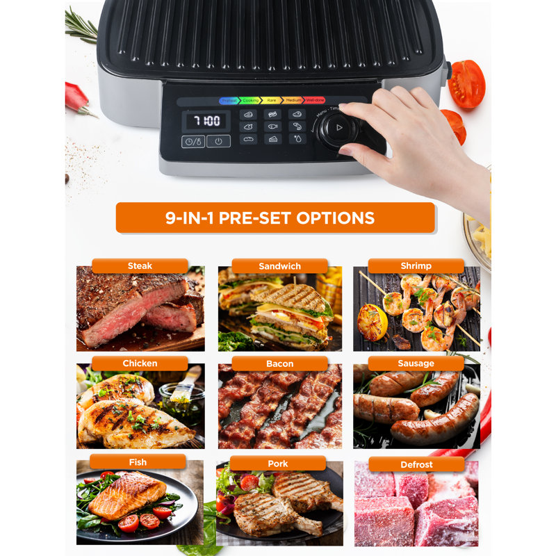 CHK Series Commercial Chef 9-In-1 Contact Grill