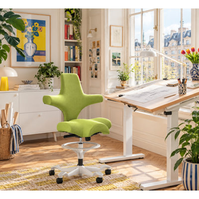 HÅG Capisco Adjustable Sit-to-Stand Height Chair with Footring