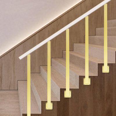Stair Railing Posts, 2Pcs Stair Baluster Posts, Adjustable Stair Railing Posts For Deck, Balcony, Stair