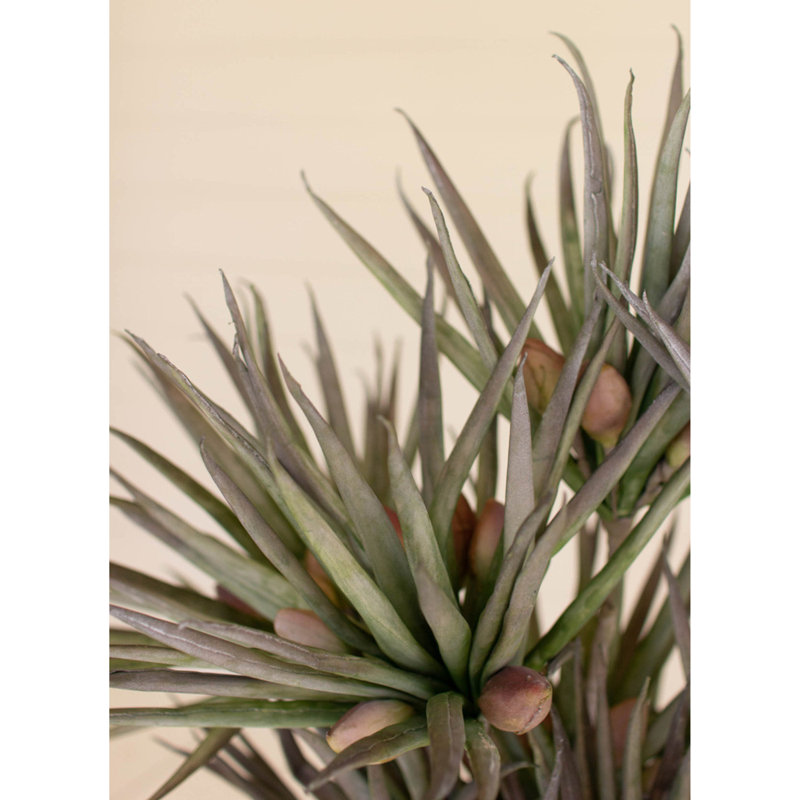 Green Foam Palm Leaf Arrangement with Buds