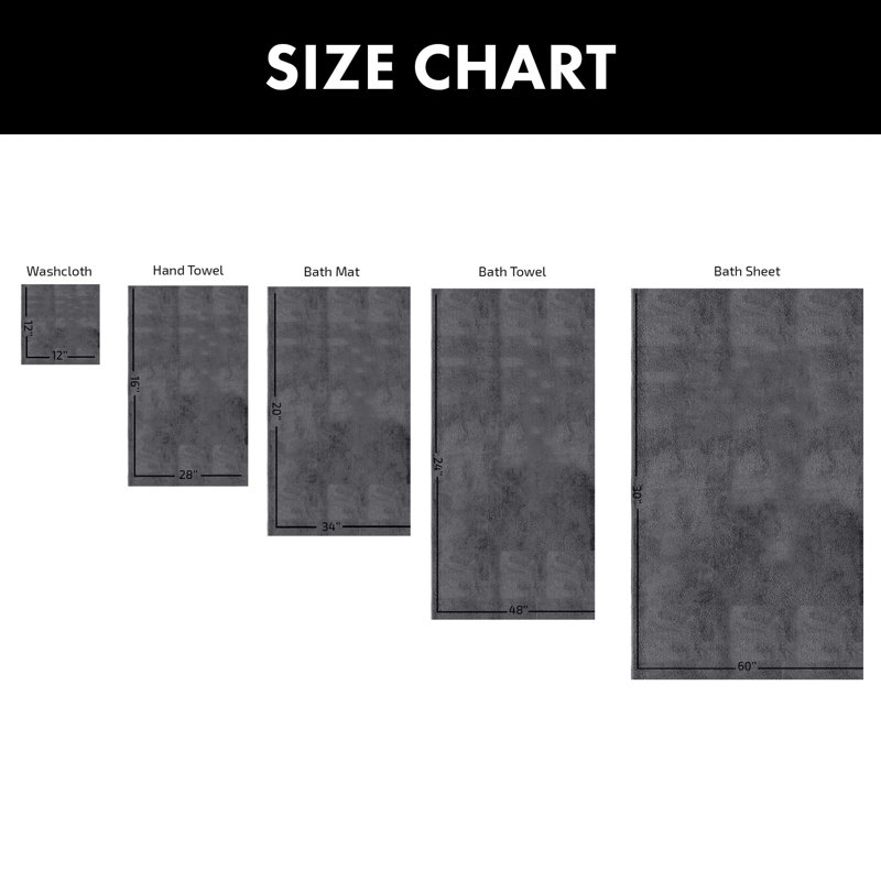 Ensemble de serviettes de bain 9 pièces avec tapis de bain Blatec, gris