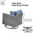 Ben 5 - Person Patio Conversation Set with Cushions-62745932-99299910