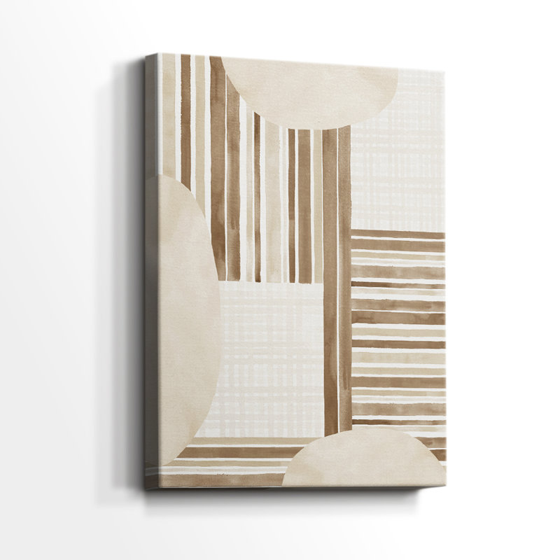 Rayures neutres - impression sur toile seulement - non encadrée, H 48 po x l 32 po