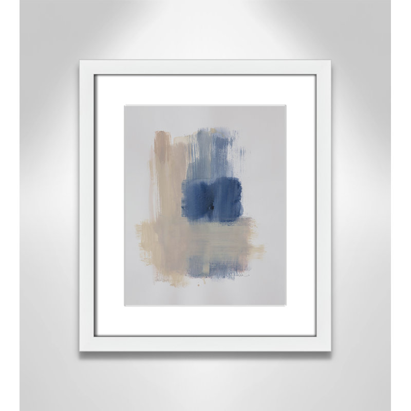 Macathurn Powder Room Wash III sur papier, Cadre photo blanc mat, H 15 po x l 13 po x P 1,25 po