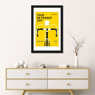 Chungkong, affiche minimaliste «Tour de France 2017», impression sur toile