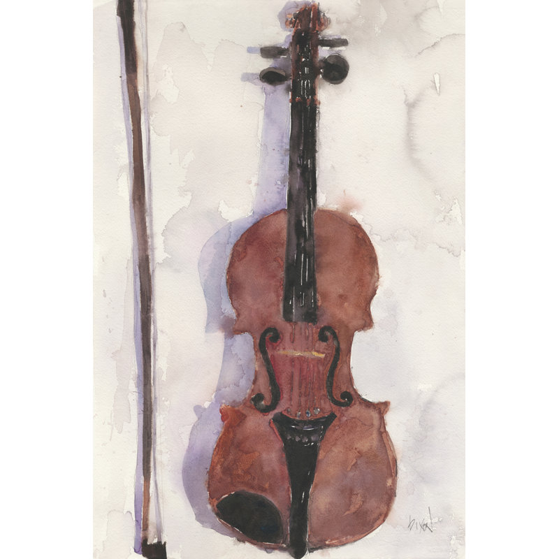 The Violin by Samuel Dixon - Wrapped Canvas Art Prints, 46cm H x 30cm W