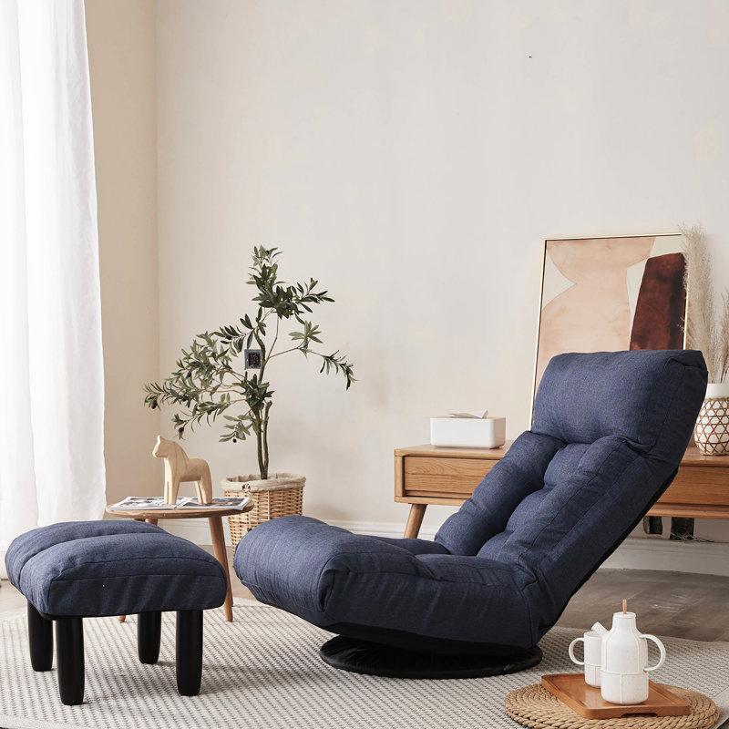 Chaise pliable pour chambre à coucher, bleu marine - Dortoir multifonctionnel de 38,12 lb avec sac de siège