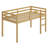 Wooden Loft Bed With Ladder-1935324567