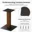 Pied de table métallique à cadre ouvert et à un seul piédestal, hauteur 27,56 po (671-TL)