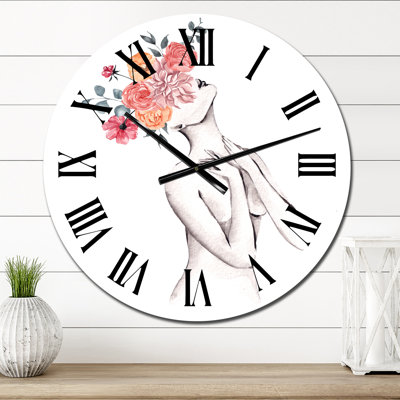 Très grande horloge murale Monecia