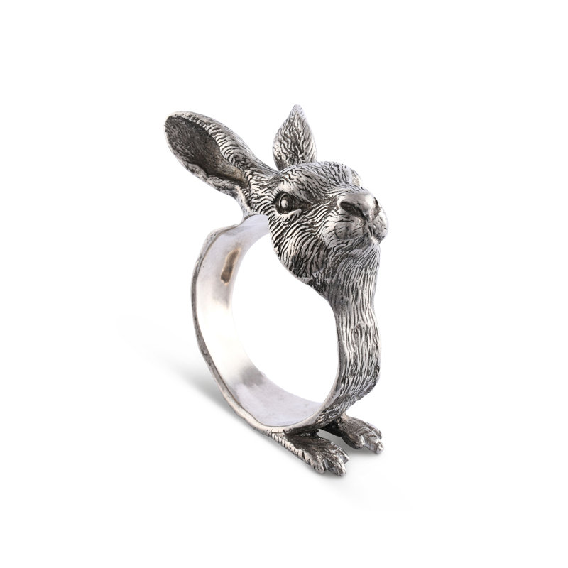 Garden Friends Pewter Rabbit Napkin Ring