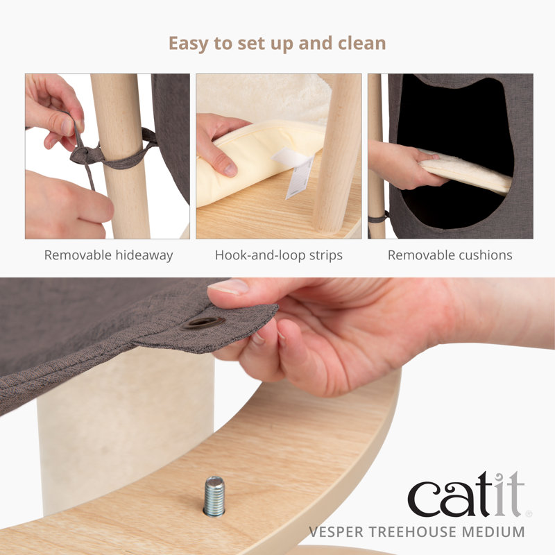 Catit Vesper Treehouse, Medium, 49" H x  28.3" W x  22.6" D 