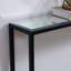 Console étroite et longue avec plateau en miroir Lathem-1252914957-1252914958