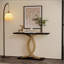 Console d'appoint, pieds d'entrée en métal luxueux, mobilier d'entrée haut de gamme
