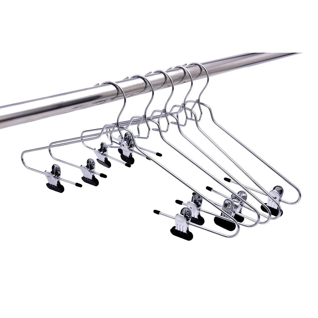 Metal Non-Slip Hangers With Clips Quality Hangers