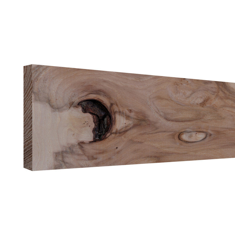Unfinished Rustic Hickory Hardwood Plank for Shelving and Trim